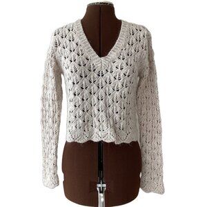 Wilfred Lacy Knit Cropped Sweater